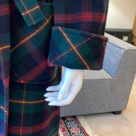 Pendleton Wool Belted Plaid Coat Vintage - Picture 8 of 8